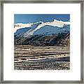 Rock And Ice Framed Print