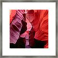 Rock Shapes Of Lower Antelope Canyon Framed Print