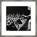 Rock Singer Tom Petty In Concert Framed Print