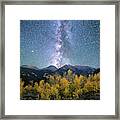 Rocky Mountain Autumn Stars Framed Print