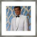 Roger Moore In Dinner Jacket Framed Print