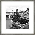 Roger Moore In Paris Framed Print