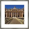 Roma And Vatican - St. Peters Basilica Framed Print