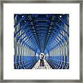 Romantic Love In The Tunnel Framed Print