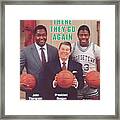 Ronald Reagan With Georgetown University Coach John Sports Illustrated Cover Framed Print