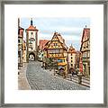 Rothenburg Ob Der Tauber Famous Framed Print
