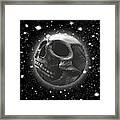 Rubino Moon Planet Skull 2 Framed Print