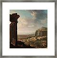 Ruins Of An Ancient City, 1820 Framed Print