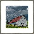 Rural Montana Barn, Vertical Framed Print