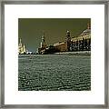 Russia, Moscow, Red Square And Kremlin Framed Print