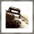 Rusty Old Pickup Framed Print