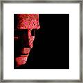 Rusty Robotic Face Old Technology Framed Print