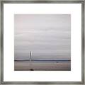 Sail In Cloudy Day Framed Print