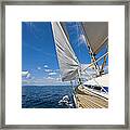 Sailing Against The Wind Framed Print