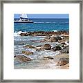 Sailing In St. Thomas Framed Print