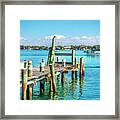 Sailing Into Blue Waters Framed Print