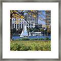 Sailing Off The Esplanade On The Framed Print
