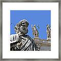 Saint Peter Statue 2076 Framed Print