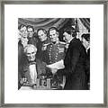 Samuel Morse Sending First Telegram Framed Print