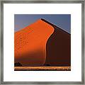 Sand Dune Ridge In The Namib-naukluft Framed Print