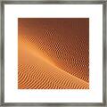 Sand Dunes In Sahara Desert Framed Print