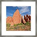 Sandstone Fins Framed Print