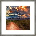 Santa Catalina Mountains Path, Tucson Framed Print