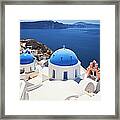 Santorini Famous Church Framed Print
