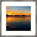 Savannah River Sunrise - Augusta Ga Framed Print