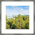 Scenic Landscape With Lake And Lush Framed Print