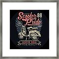 Scooter Pride Framed Print