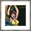 Screaming Woman In Handcuffs Framed Print