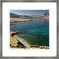 Sea And The Mountain In Sicily Framed Print