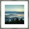 Sea Of Clouds Under Night Sky Filled Framed Print