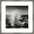 Sea Water Spurts From Thors Well Framed Print