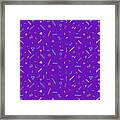 Seamless Colourful Abstract Geometric Framed Print