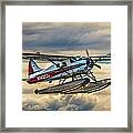 Seaplane In The Anchorage Sky Framed Print