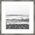 Seaside Dream Black And White - Beach Art By Linda Woods Framed Print