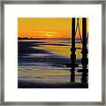 Seaside Sunset At Saltburn Framed Print