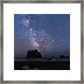 Second Beach On The Olympic Peninsula, Wa Framed Print