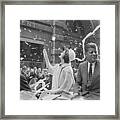 Senator John Kennedy And Jackie Kennedy Framed Print