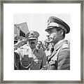 Shah Reza Pahlevi Being Saluted Framed Print