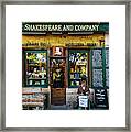 Shakespeare And Company Bookstore Framed Print