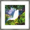 Shalie Waterfalls Framed Print
