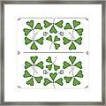 Shamrocks And Trinity Knots Framed Print