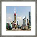 Shanghai City View Framed Print