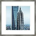 Shanghai Skyscraper Framed Print