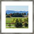 Shelburne Farm Inn In Fall Framed Print