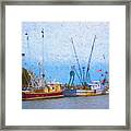 Shem Creek Boats V Framed Print