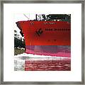 Ship 4 On The Columbia River Framed Print